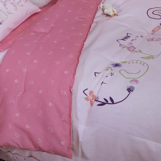 Nef-Nef Homeware Cats Are Perfect Ροζ 110x140cm