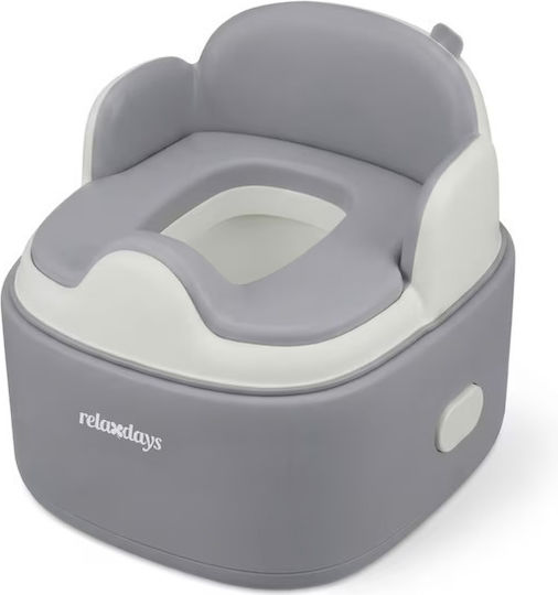 Relaxdays Toaletă cu capac Alb până la 30kg