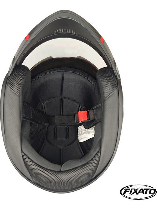 FIXATO Nova Roz Cască Moto Flip-Up ECE 22.06 cu Vizieră Solară