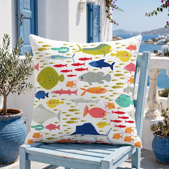Oxygen Dekorativer Kissenbezug Fische Des Ozeans 45x45cm