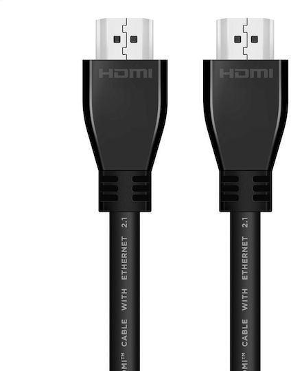 Omega HDMI 2.1 Ultra High Speed 48Gbps 4K 120Hz HDR VRR Cable HDMI Male - HDMI Male 3m Black