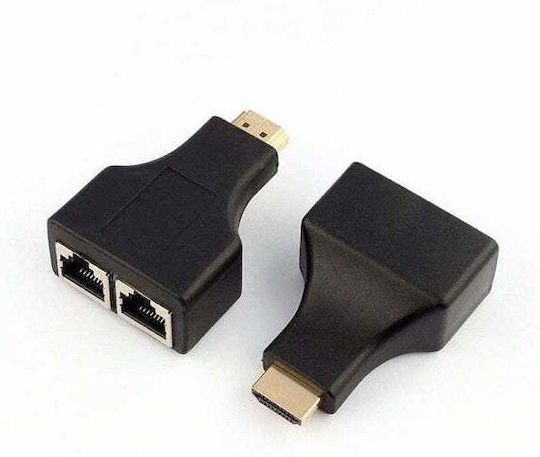 Удължител на HDMI сигнал чрез Cat-5e/6 кабел Ty-05218