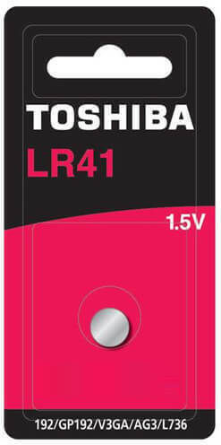 Toshiba V3GA Batterie Alkalisch für Uhren LR41 1.5V 1Stück