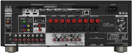 Onkyo TX-RZ30 Ενισχυτής Home Cinema 4K/8K 9.2 Καναλιών 150W/8Ω 180W/6Ω με HDR και Dolby Atmos Μαύρος