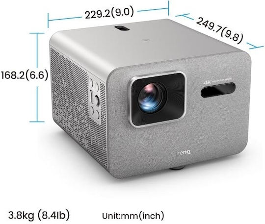 BenQ TK705STI 9H.R0D77.57E Проектор DLP 4K Ultra HD LED Лампа с Wi-Fi и Вградени Говорители