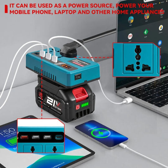 Convertor de tensiune portabil multifuncțional Dh-07297 Rl16841