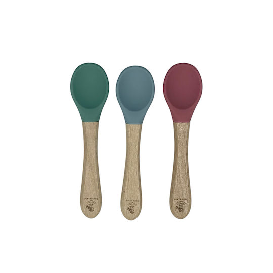 Dodo's Land Baby Spoon with Temperature Indicator from Silicone for 6+ Months Green