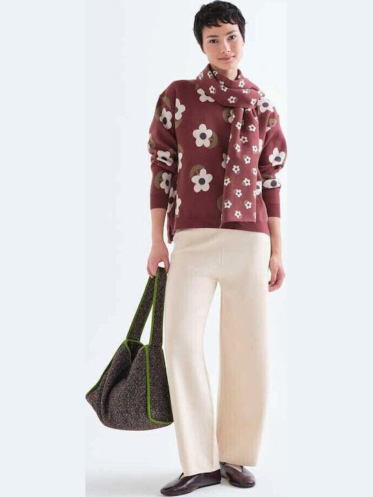 Women's Long Sleeve Sweater Chocolate Bean