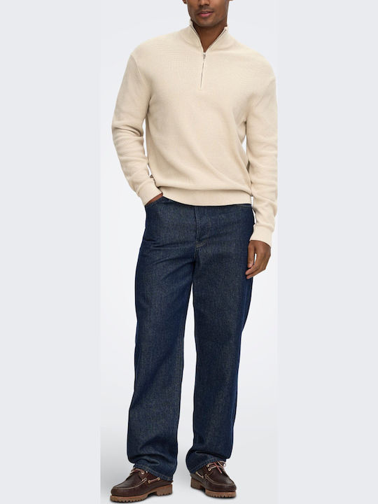 Herrenblusen Beige