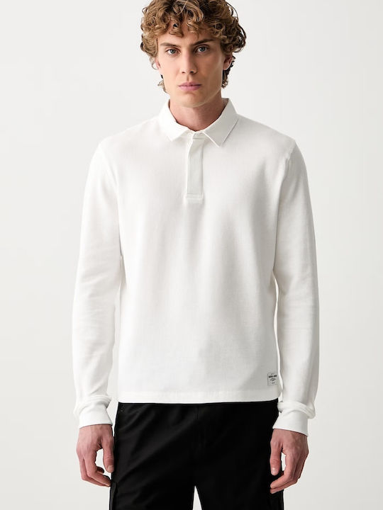 Polo Long Sleeve White Blouse