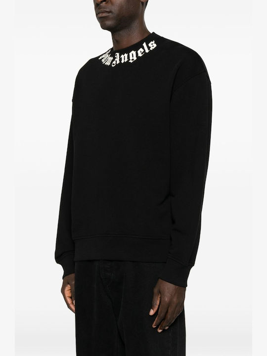 Palm Angels Sweatshirts für Herren Schwarz-Weiße mit Kapuze