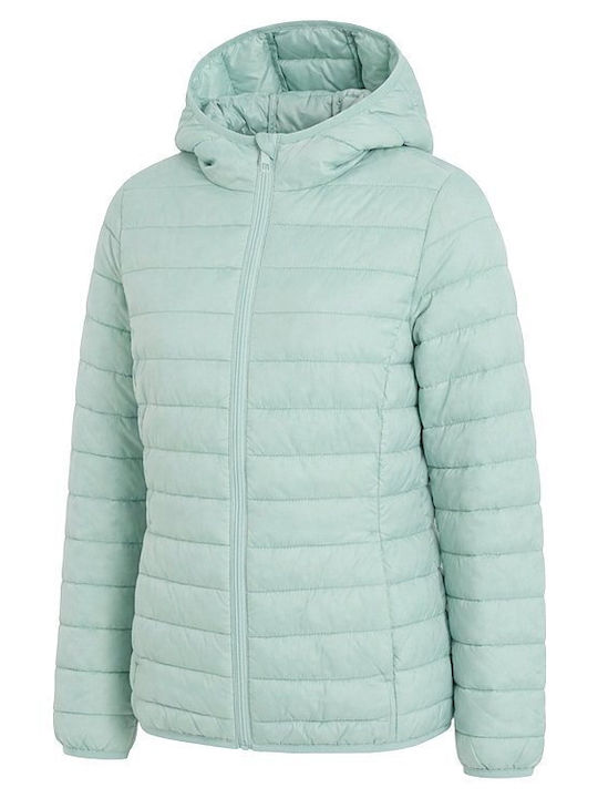 Kids Casual Short Hooded Green Coat