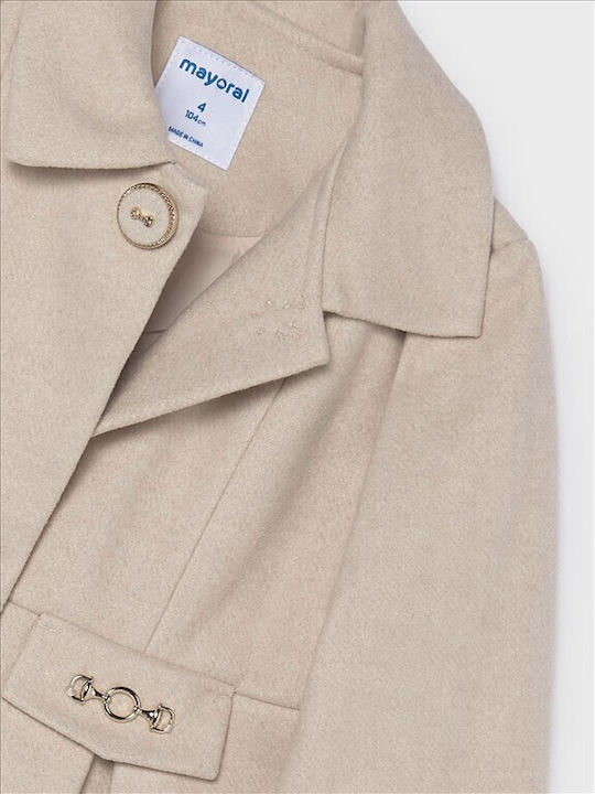 Kids Coat Short Beige