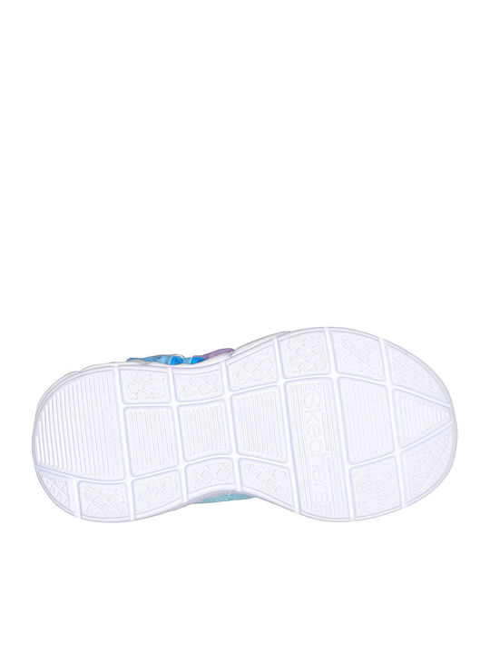 Lil Kinder Sneaker mit Lichtern Hellblau
