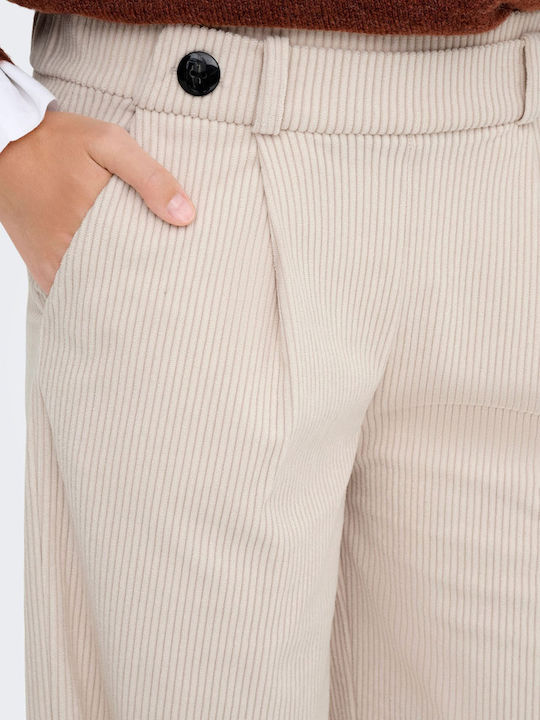 Women's Fabric Trousers Pumice Stone Beige