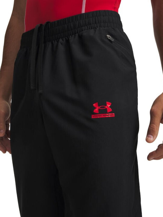 Under Armour Under Armour Herren-Sweatpants Glänzende Schwarz Rote