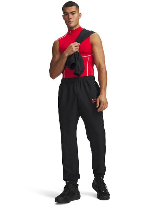 Herren-Sweatpants Glänzende Schwarz Rote