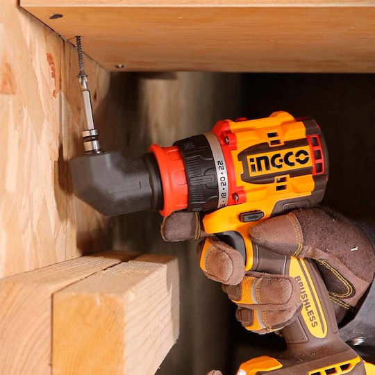 Ingco CDLI206686E Angle Battery Drill Driver Solo Brushless 20V