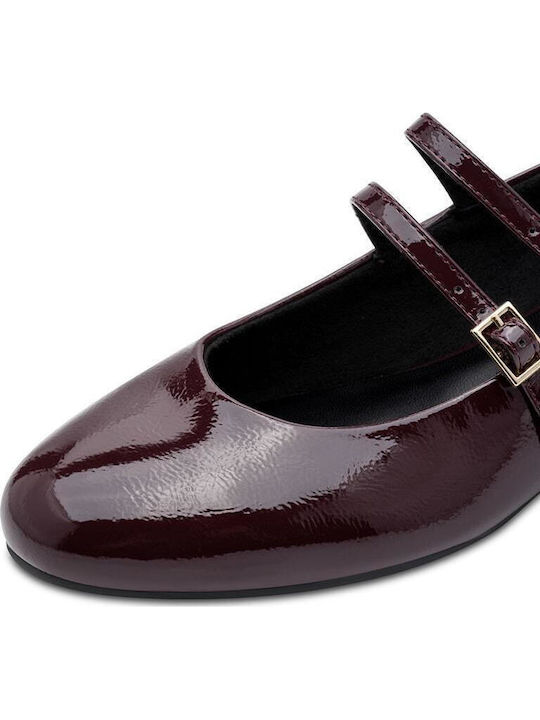 Pumps Aus Lackleder Burgundisch