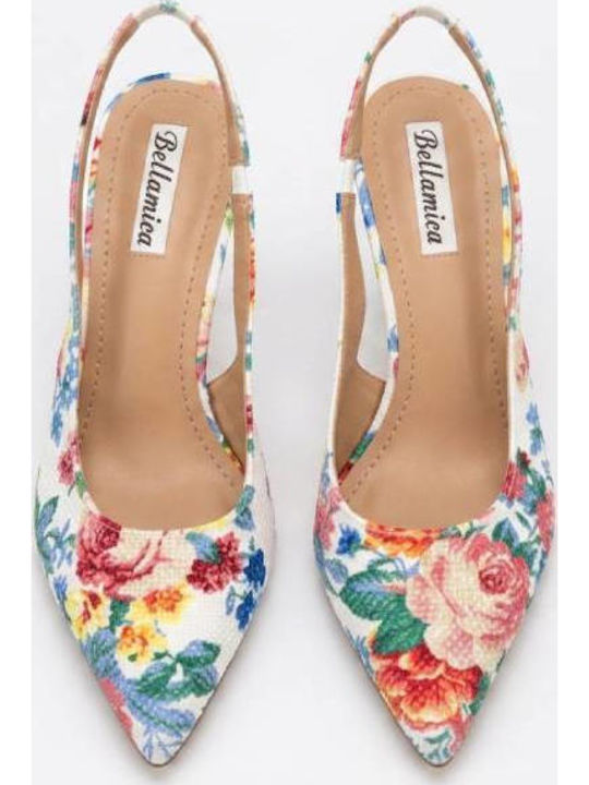Pumps Mit Mittelhohem Mehrfarbigen Absatz