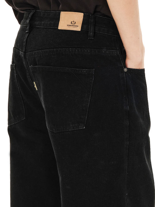 Men's Baggy Black Jeans Pants