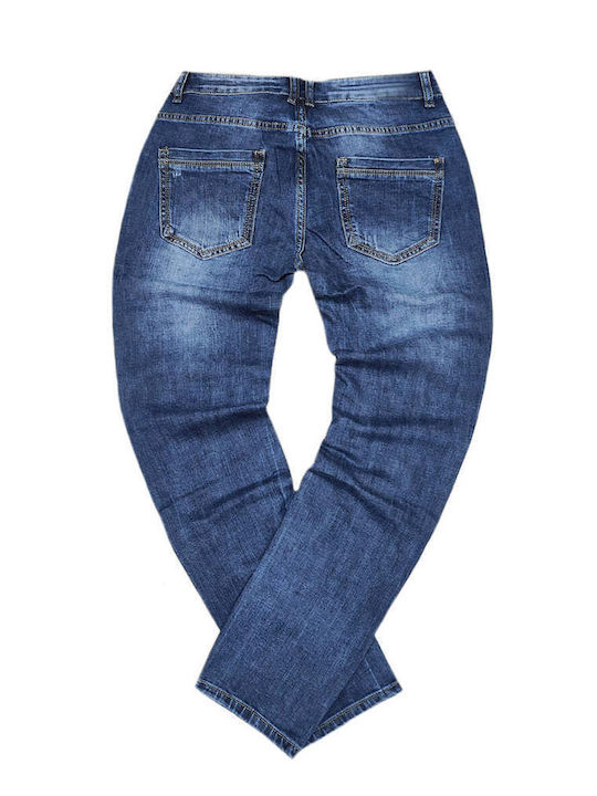 Ανδρικό Παντελόνι Τζιν Slim Fit Μπλε