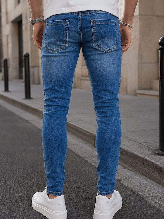 Ανδρικό Παντελόνι Τζιν Slim Fit Μπλε