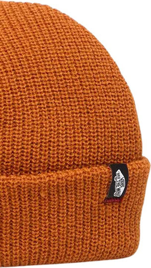 Beanie Men's Knitted Beanie in Orange Colour