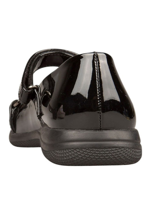 Kinder Slipper & Mokassins aus Lackleder Schwarz