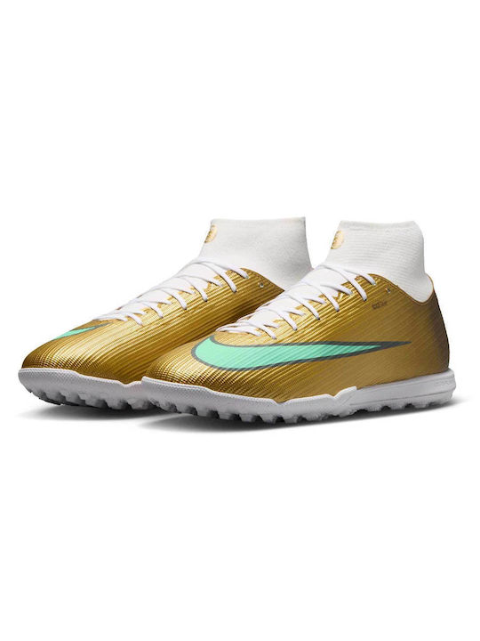 Nike Mercurial Superfly 11 Academy "Kylian Mbappé" TF Футболни Обувки с Гумена Подметка Златисти