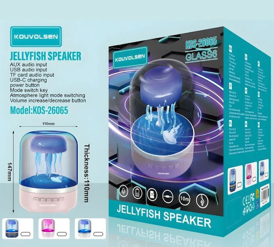 Kouvolsen KOUV-26065 Bluetooth Lautsprecher 5W Transparent