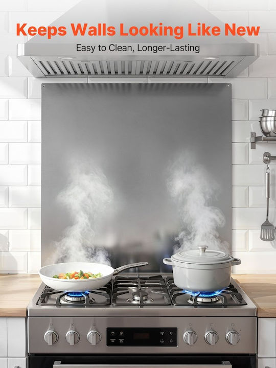 Vevor Spătar din Metal în Culoare Argintie 76x76cm YYJDBDB1JZBX170HM001V0
