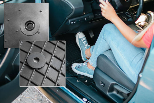 Rubber Mats 3 Rows 7 Seats Ford S-max Mk1 Minivan From 2011 To 2015