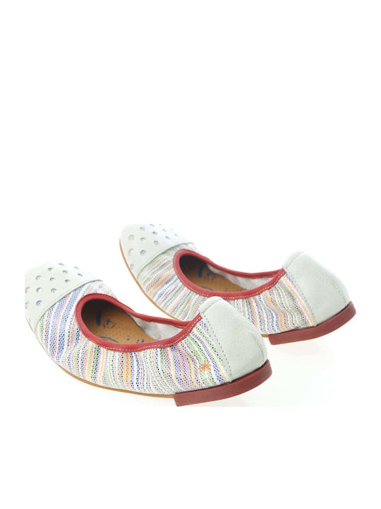 Kids Ballerinas With Hoop & Loop Closure Yellow