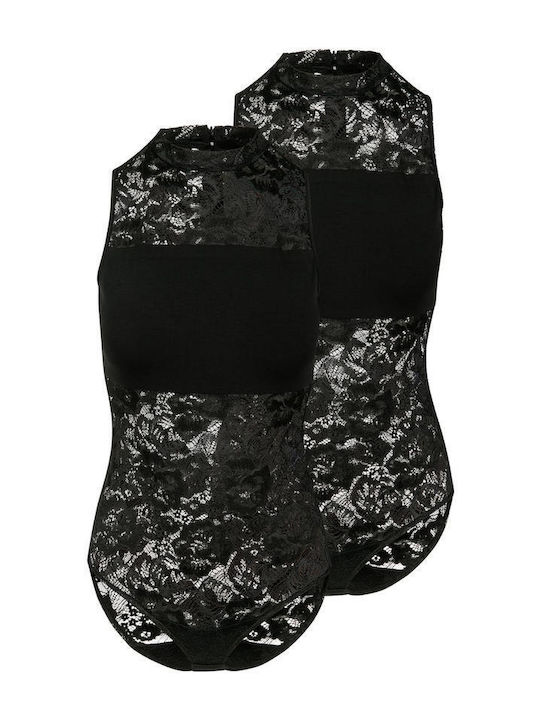 Ladies Laces Body 2-pack Black+black