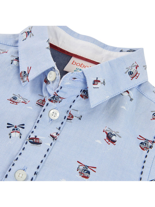 Kids Shirt Long-sleeved Light Blue