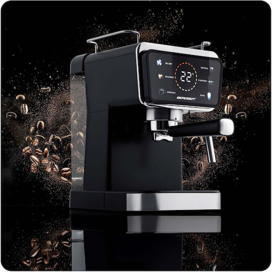 Berdsen Μηχανή Espresso 1350W Πίεσης 20bar Μαύρη BD-771