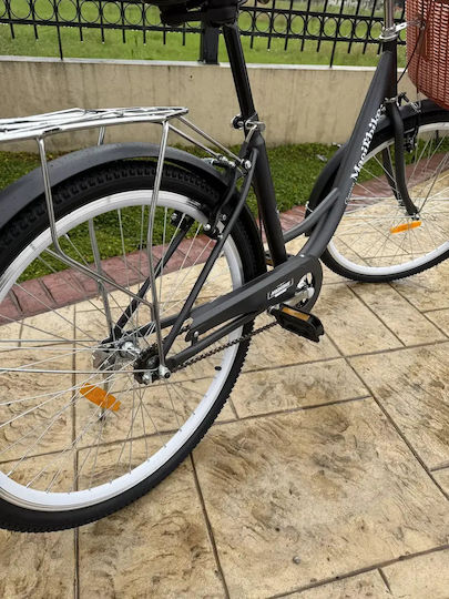 MagikBike Italy Olanda 26" Negru Bicicletă de Oras cu Viteze