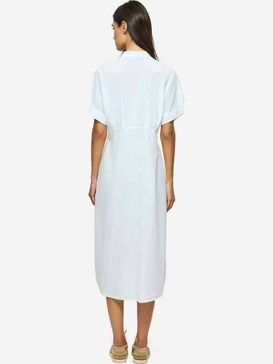 Καλοκαιρινό Midi Σεμιζιέ Φόρεμα White