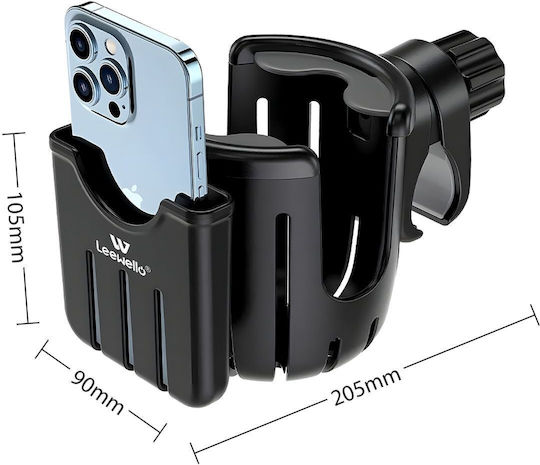 Leewello Fahrradkoffer & -halter Lenkradhalterung Schwarz