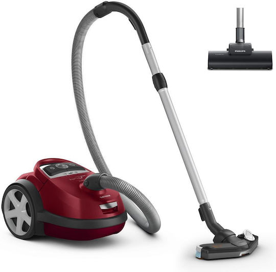 Philips Solid Vacuum 2200W with 4lt Container Red