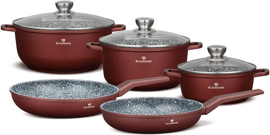 Berlinger Haus Cookware Set of Cast Aluminum with Stone Coating 8 Pieces Berlinger Haus Cookware Set of Cast Aluminum with Stone Coating 8 Pieces