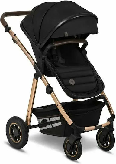 Lionelo Amber Reversible 2 in 1 Baby Stroller Suitable for Newborn Black