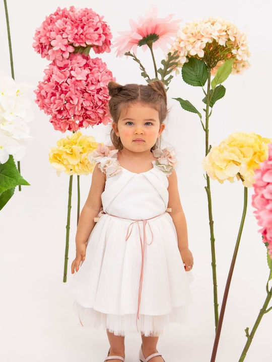 Bambolino Ilektra Ecru Baptism Dress from Tulle