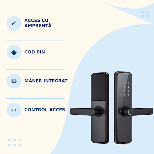 Încuietoare electronică neagră