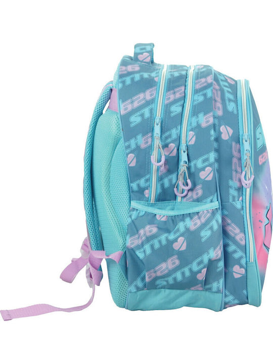 Gim Stitch Ghiozdan de Spate cu Husă pentru Sticlă de Apă Multicolor 35 x 20 x 46cm