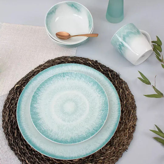 Duka Solvind Salatschüssel aus Porzellan Blau 27x7.2cm