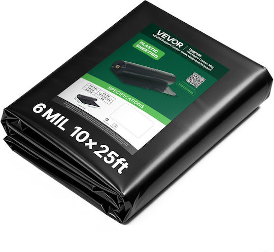 Vevor SLM10FT25FT6PBX9P001V0 Ύφασμα Εδαφοκάλυψης 7.62x3.05m Μαύρο