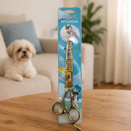 Professional Straight Golden Scissors Animal Grooming