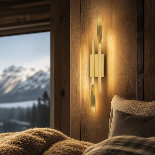 Gold LED Wall Lamp 6x60x60cm Gold LED Wall Lamp 6x60x60cm